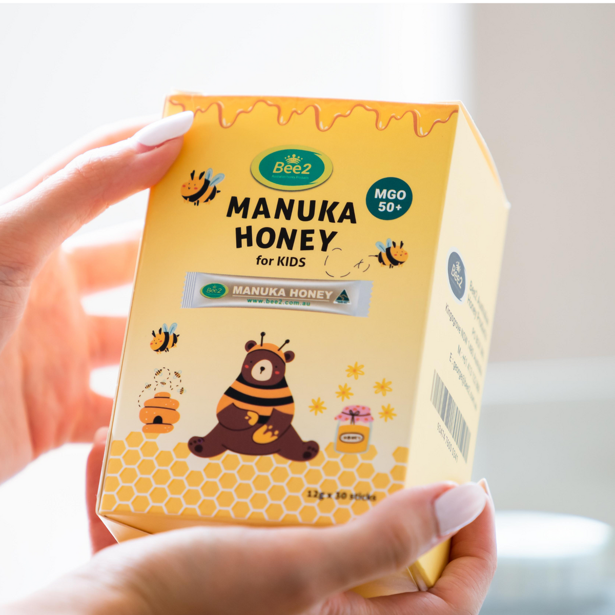 Bee2 Manuka Honey For Kids MGO 50+ (4 Boxes)