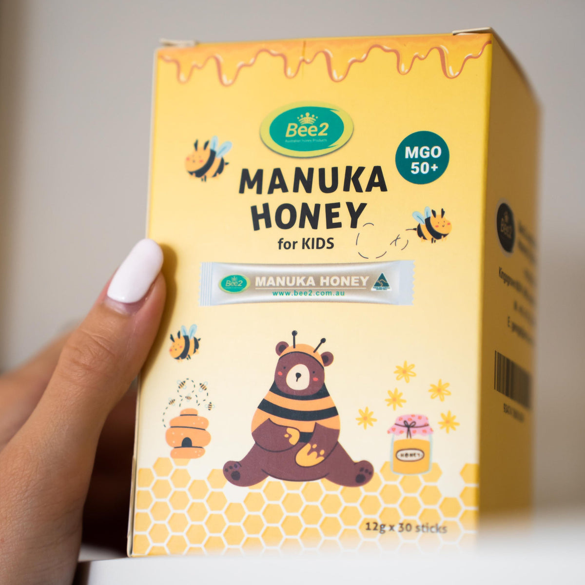 Bee2 Manuka Honey For Kids MGO 50+ (4 Boxes)