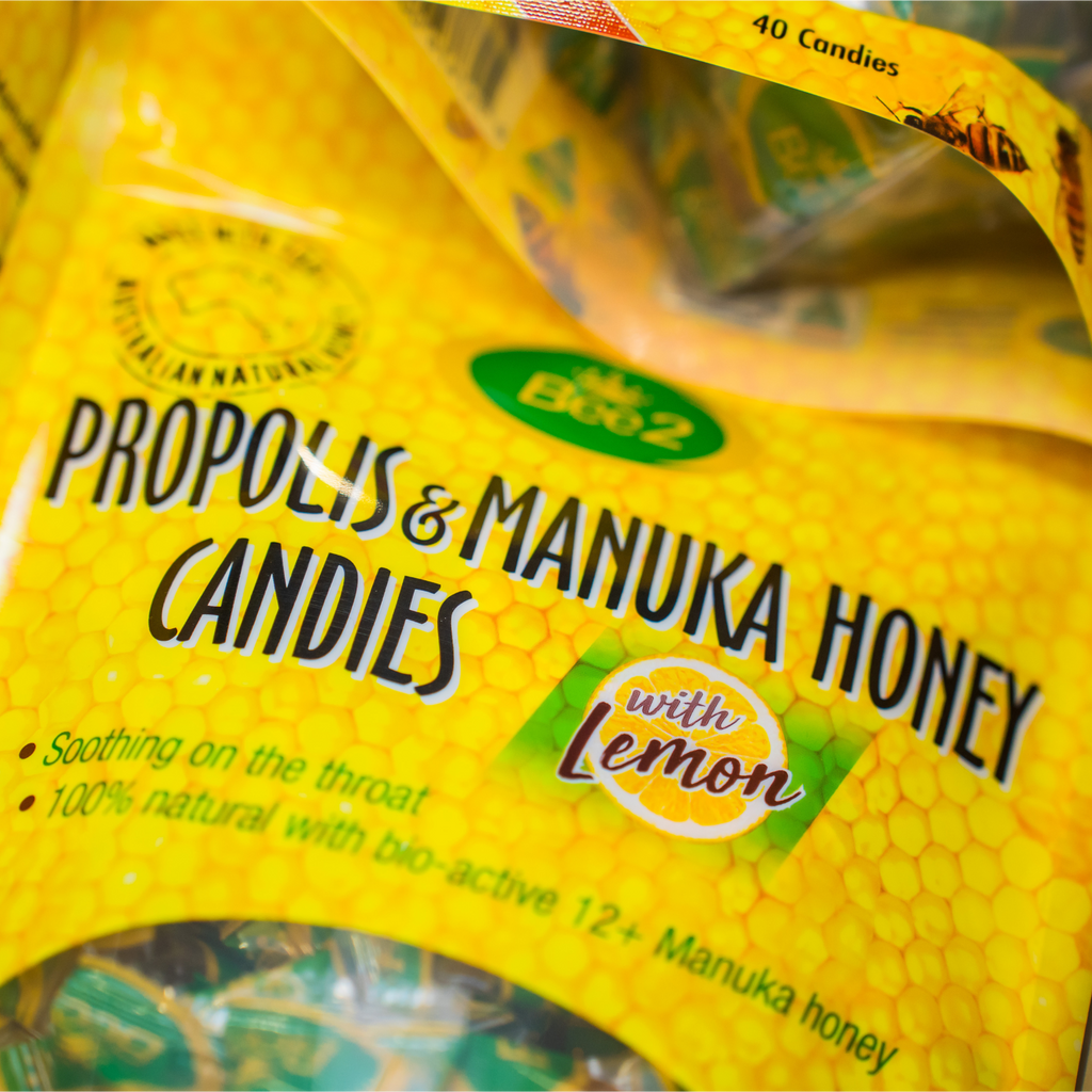 Bee2 Propolis & Manuka Honey Candies (6 Packs)
