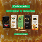 Bee2 Sample Pack (48 Straws + 500g Jar) - Try The Whole Range!