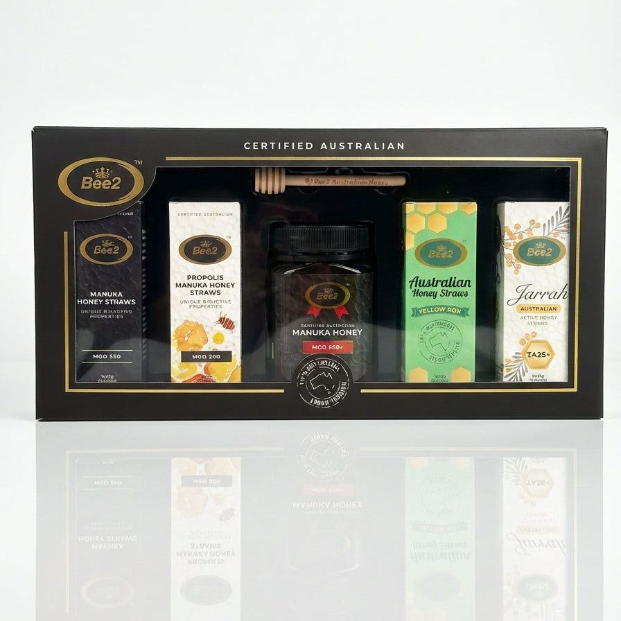 Bee2 Sample Pack (48 Straws + 500g Jar) - Try The Whole Range!